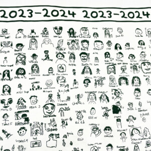 Children's portrait tea towels
