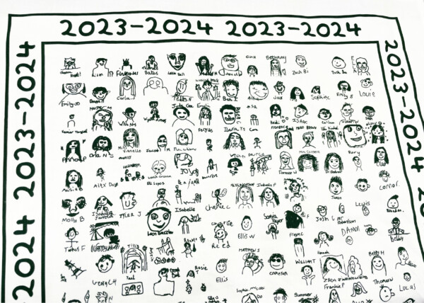 Children's portrait tea towels