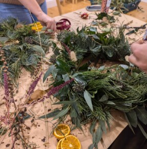 An Evening of Wreath Making at Jordan’s Farm